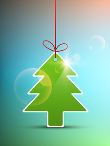 绿色的圣诞树照片