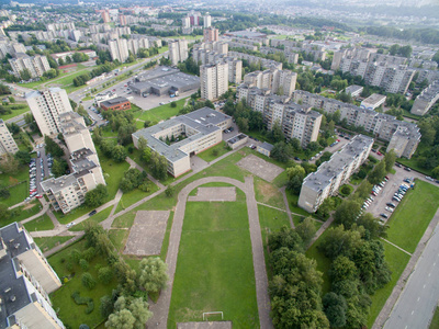 立陶宛 Eiguliai 区考纳斯的多层公寓