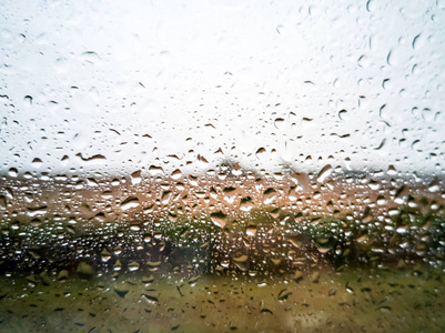 雨点落在玻璃上, 背景