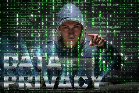个人隐私黑客窃取个人信息的数据隐私概念照片