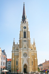 在塞尔维亚 novi sad 城市的哥特式大教堂