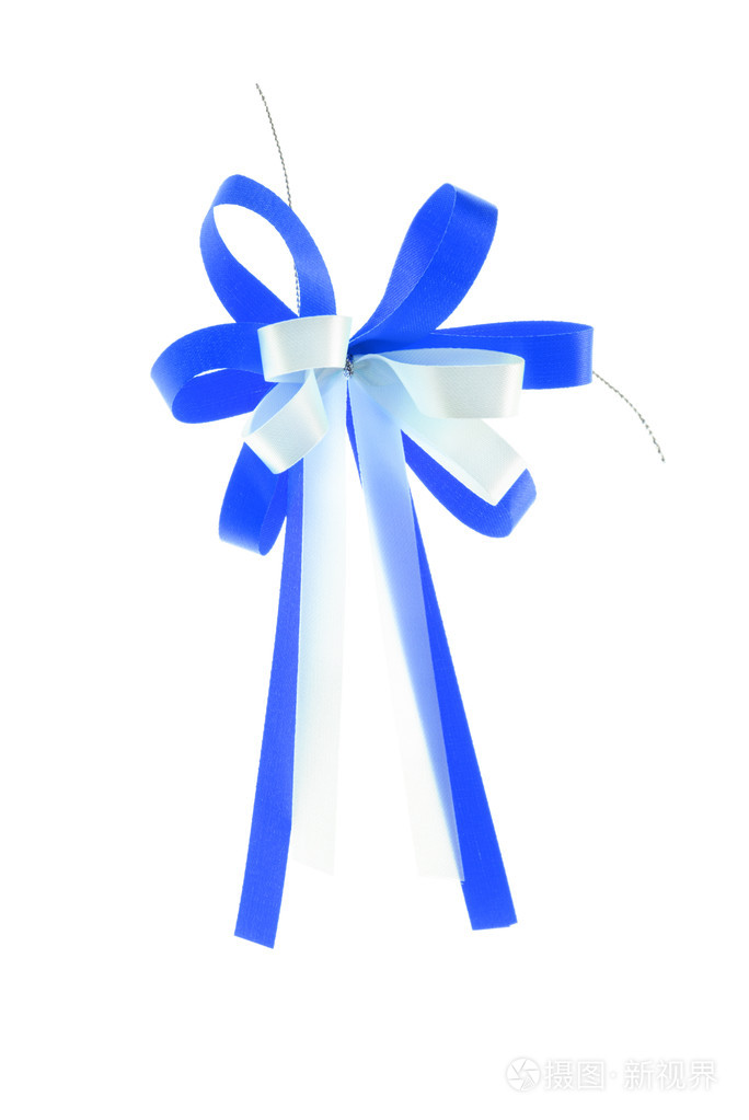 弓蓝丝带