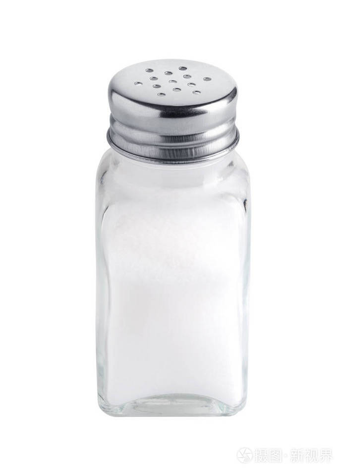 saltkarisoleradp02vitbakgrund在白色背景上孤立的盐瓶