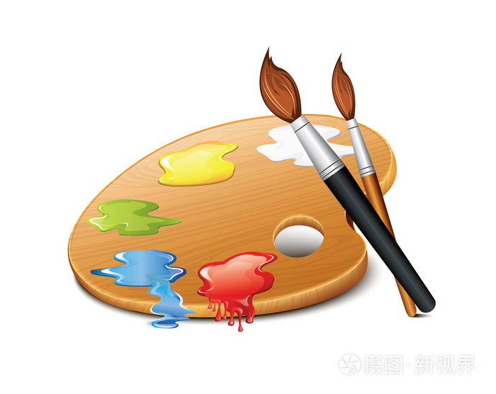 调色板中的颜色图标