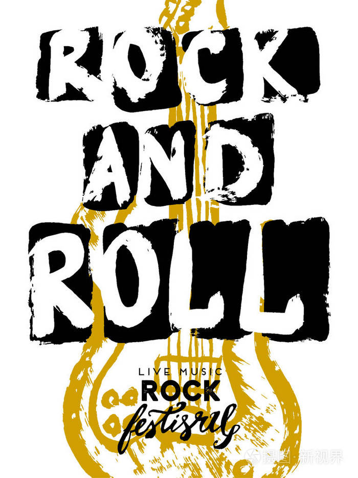 摇滚音乐节海报.摇滚图形
