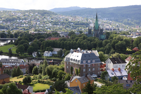 挪威特隆赫姆城市景观