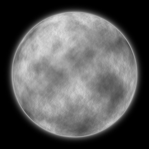 一个非常大的月亮在深夜的插图