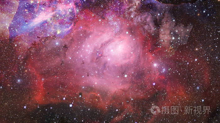 充满了恒星星云星系的宇宙
