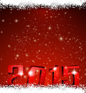 2015 新年红色背景