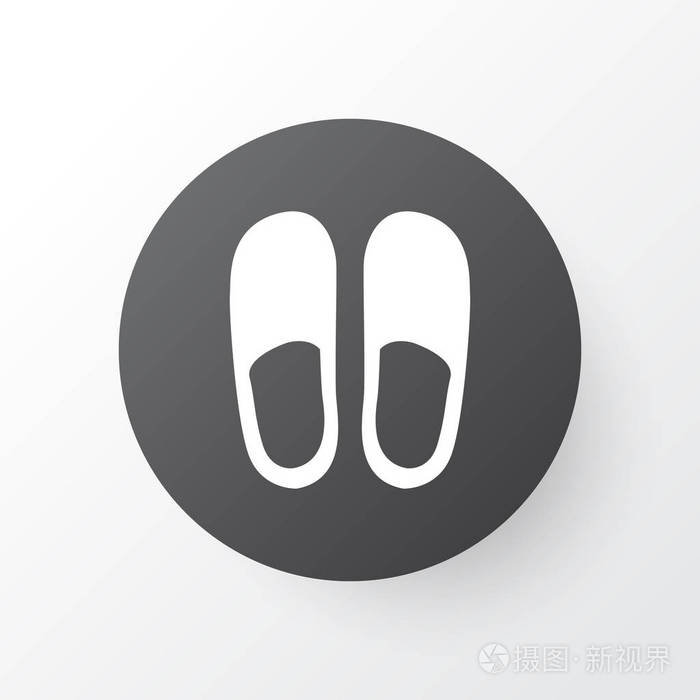 拖鞋图标符号.优质隔离家居鞋元素时尚风格