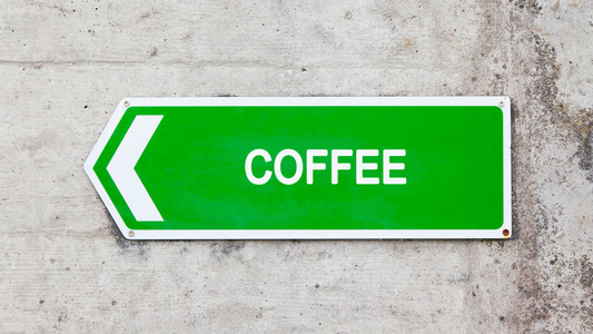 绿色标志咖啡
