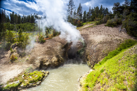 龙嘴，泥浆火山池，黄石国家公园