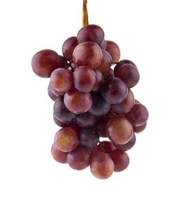 葡萄在白色背景下分离。作为包装设计的一个要素