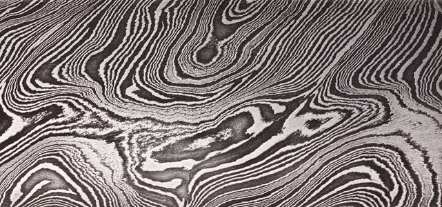 黑种大马士革大马士革钢的模式照片