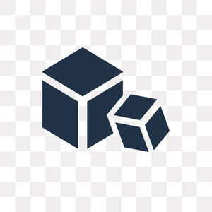 块矢量图标在透明背景下隔离, 块透明概念可用于 web 和移动照片