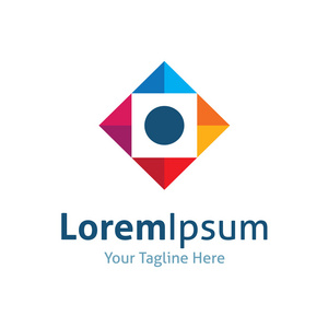 抽象画人抽象画创作几何中心点向量标志图标照片