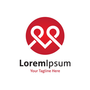 爱市场营销夫妻爱拥抱炉膛形状矢量标志图标照片