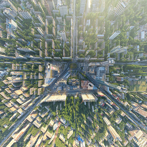 空中城市视图图片