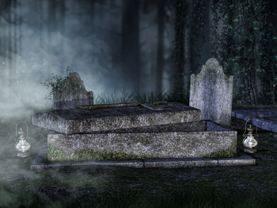 坟墓的石头图片