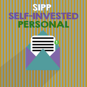 文字书写文本 Sipp 自投资个人养老金。准备未来的商业概念年轻的保存