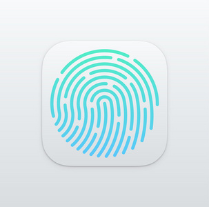 影像识别指纹应用程序图标照片