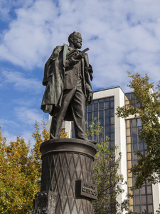 莫斯科，俄罗斯，在 2014 年 9 月 9 日。工程师 shukhov 的纪念碑