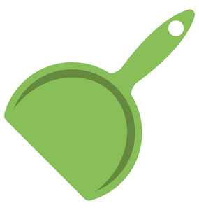 绿色清洁锅的平面图标