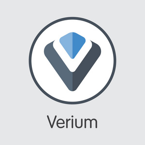 VeriumBlockchain Cryptocurrency 符号图标