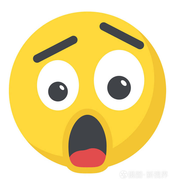 表情图标的惊讶表情