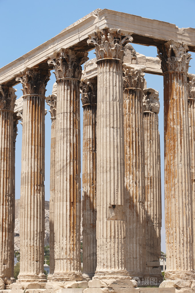 宙斯神庙在雅典科林斯柱式希腊