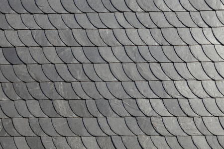 灰岩瓦屋面的细部分析照片