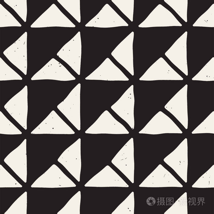 手工绘制的无缝重复模式与线平铺.蹩脚手绘背景纹理