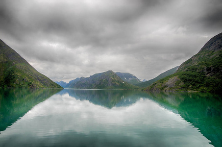 挪威自然景观在夏季旅游之旅图片