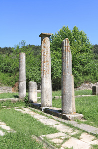 古希腊神庙的废墟