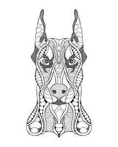 非洲犬图片-非洲犬素材-非洲犬插画-摄图新视界