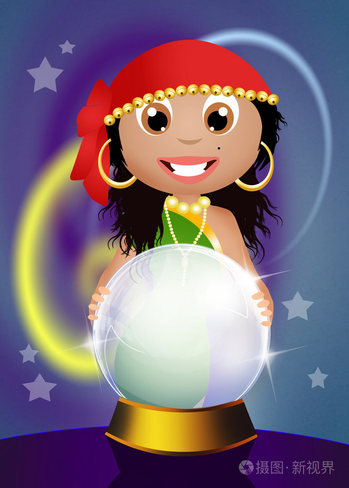 水晶球的吉普赛人