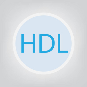 Hdl 高密度脂蛋白 缩写向量例证