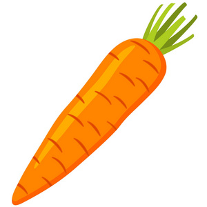 彩色的胡萝卜彩色卡通胡萝卜图标照片