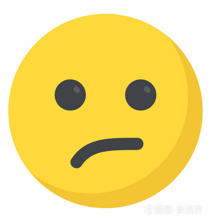一个心烦意乱的笑脸疲倦的表情通过emoji表情
