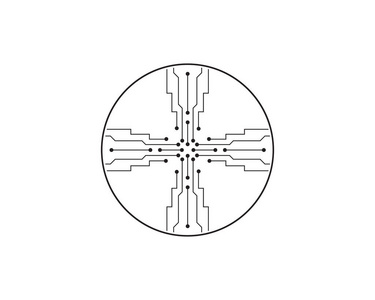 电路插图设计矢量标志技术