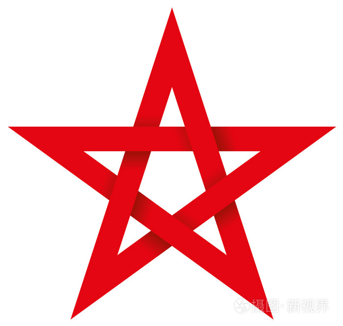 红色五角星3d