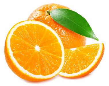 孤立在白色背景上的鲜橙色