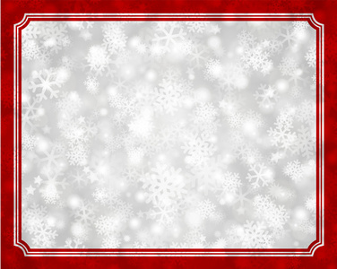 圣诞背景光和雪花矢量图像