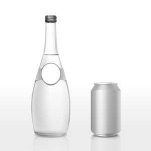 玻璃瓶 罐头与空白标签