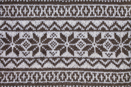 卧式背景印花提花针织面料特写镜头照片