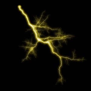闪电合成带有通道图片