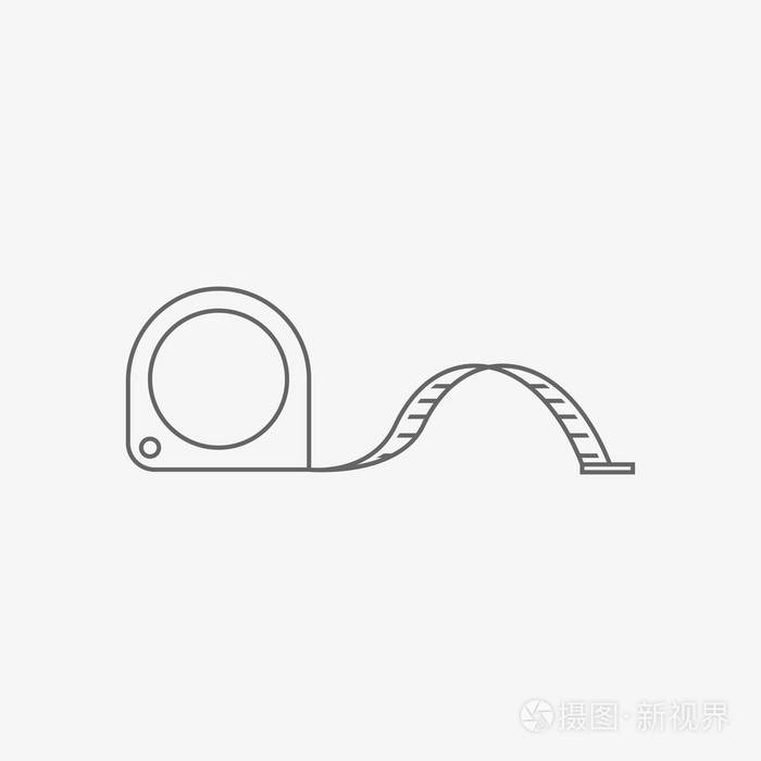 卷尺图标矢量图插画-正版商用图片07kuin-摄图新视界
