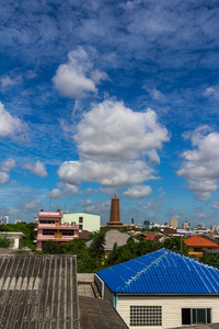 蓝蓝的天空背景与云