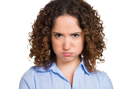 生气, 脾气暴躁, 年轻的女人照片