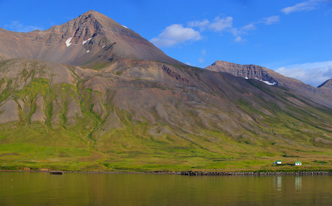 在冰岛山风景